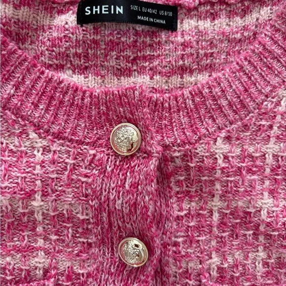 SHEIN Rose Button-Front Cardigan - Picture 4 of 6